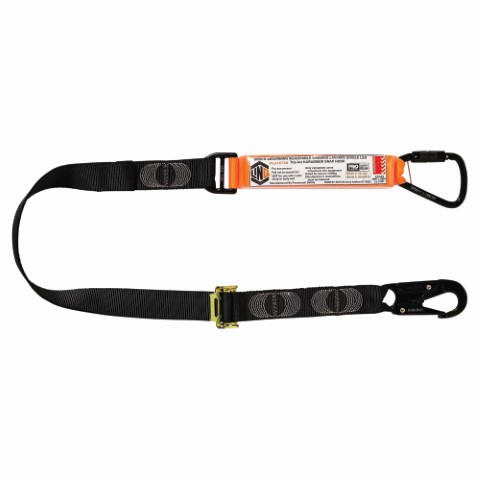 LINQ WEBBING LANYARD ADJUST SNG LEG 1 X TA KARABINER 1 X SNAP HOOK